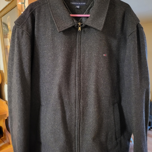 Tommy Hilfiger Wool Jacket XL Gray - Picture 1 of 3